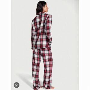 New Worn Once Hanna Andersson 100% Cotton Flannel Plaid Pajamas| XS| Red White